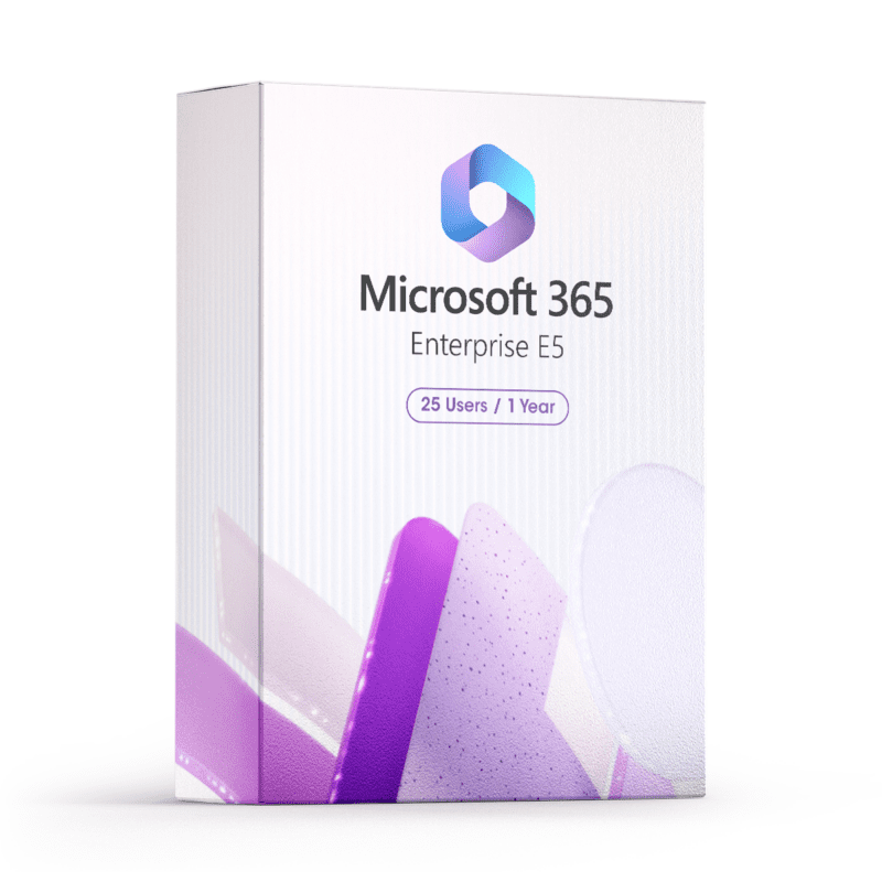 Microsoft Office 365 E5 -1 year- 25 users